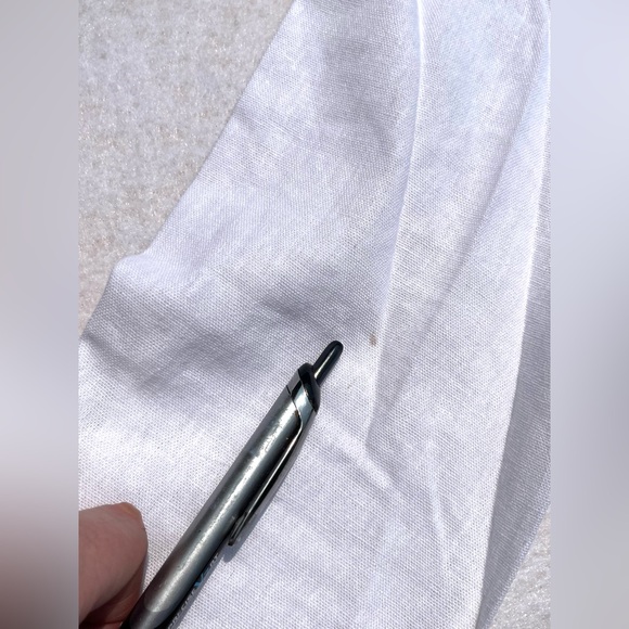 Guess White Linen Harper Tie Front Top Shirt Peasant Size Small Y2K NEW - Picture 7 of 10